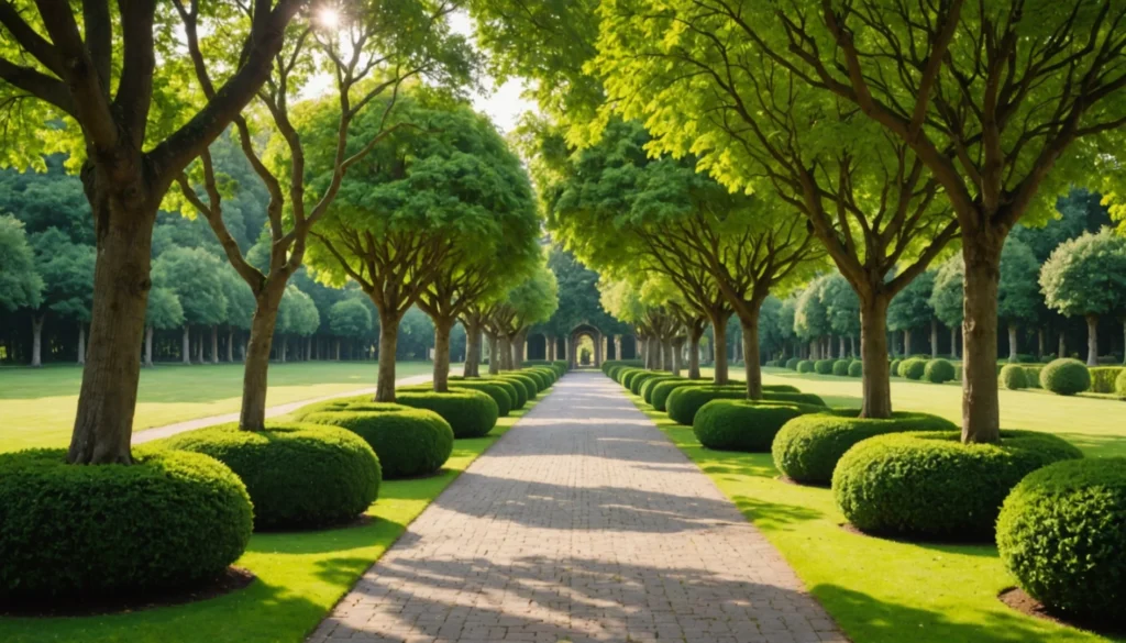 arbres sphériques avec tronc de 180 cm
