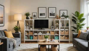 idées de rangement Kallax pour le salon