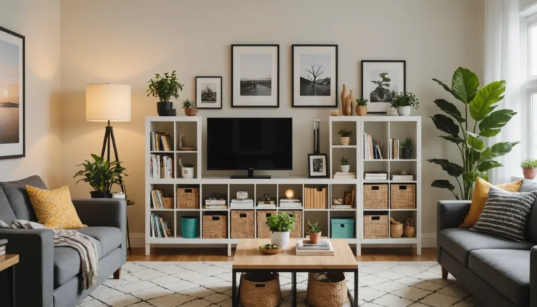 idées de rangement Kallax pour le salon