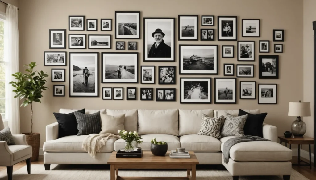cadre photo avec plusieurs images