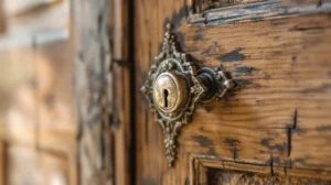 serrure ancienne en applique