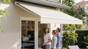 store banne motorisé coffre intégral