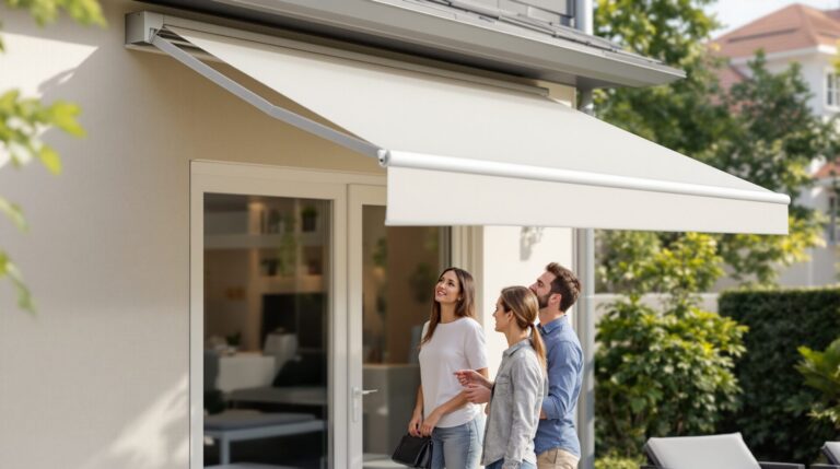 store banne motorisé coffre intégral