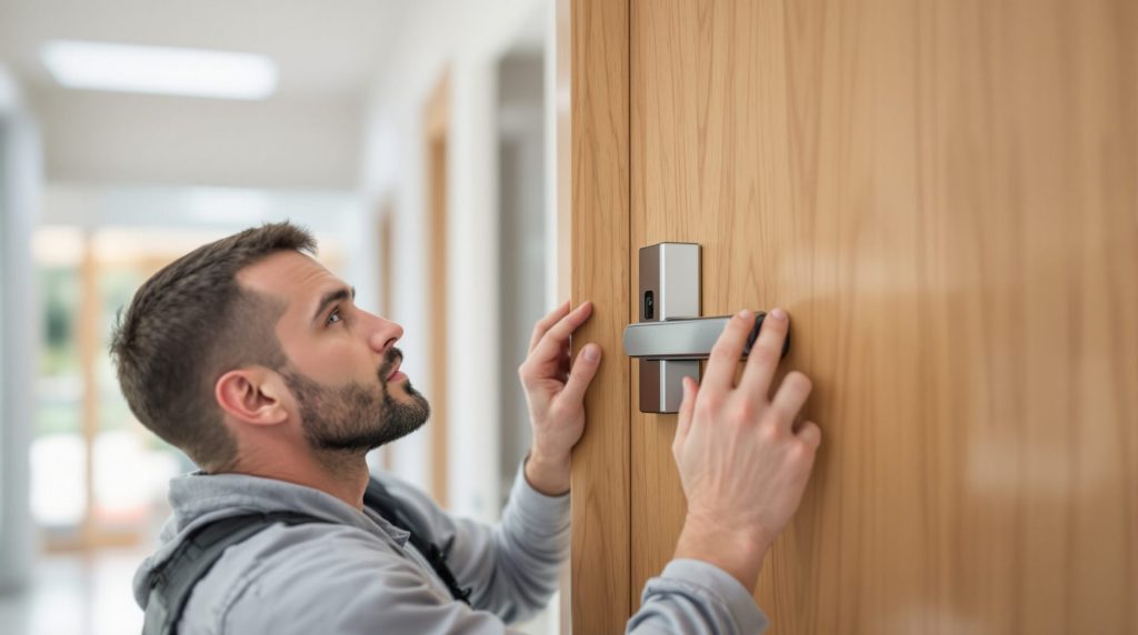 Comment installer une serrure magnétique sur une porte ?